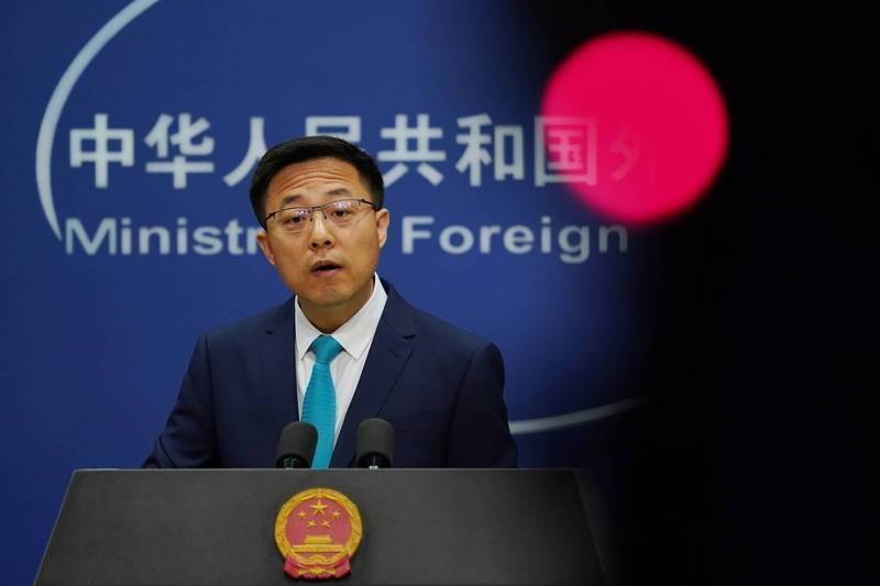中国外交部发言人赵立坚被称为「战狼」外交官。（资料照，欧新社）(photo:LTN)