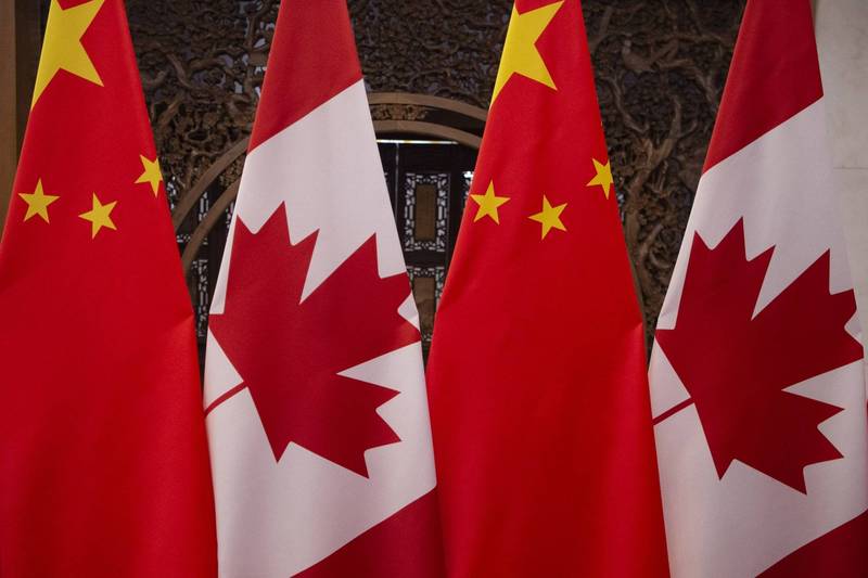因近期中加２國外交關係緊繃，加拿大有一項民調顯示，該國逾半民眾支持杯葛北京冬奧。（法新社）
