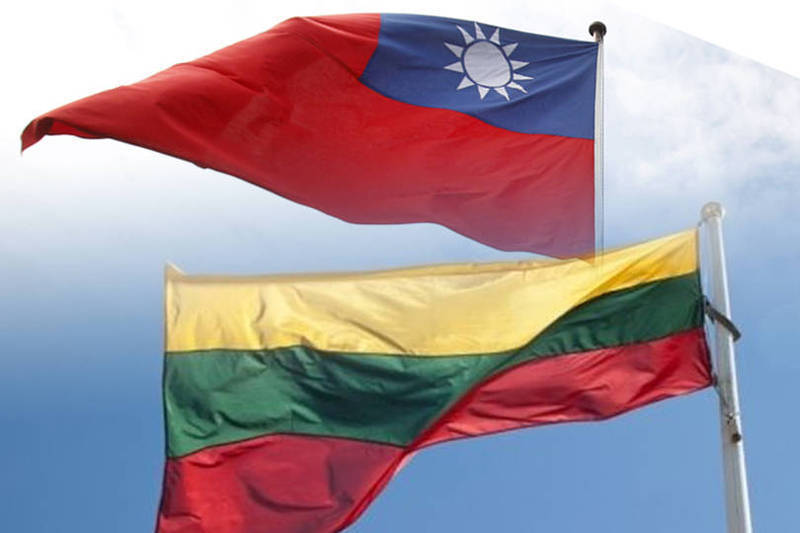 立陶宛政府同意我國在立陶宛首都開設「台灣代表處」，此舉徹底碰碎中國玻璃心。（路透、美聯社檔案照，本報合成）