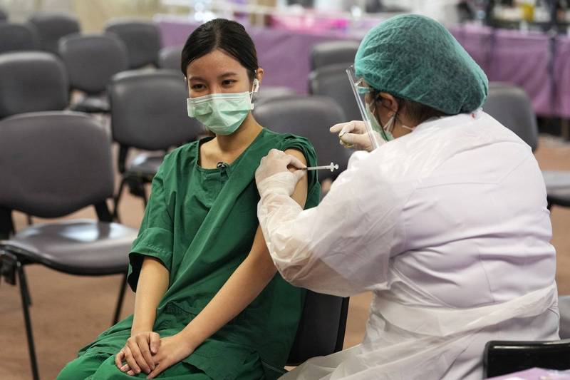 泰國疫情居高不下，近期新增確診案例約有80%感染為Delta變異病毒株。（美聯社）