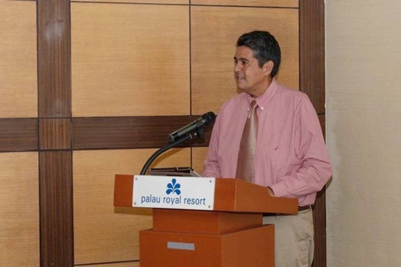 帛琉總統惠恕仁（Surangel Whipps, Jr.）參與「台灣—帛琉災害管理訓練研習營」。（圖由科技部提供）
