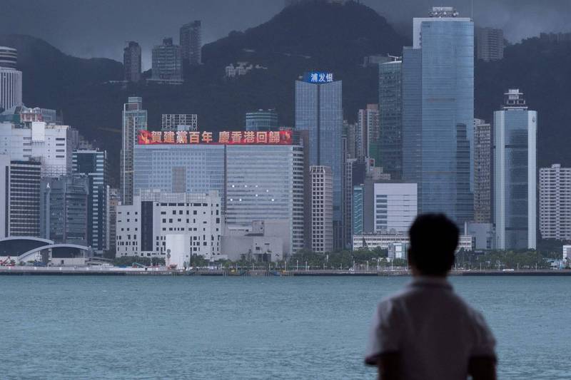 中國白色恐怖在香港漫延，當地原有民主自由制度現已蕩然無存。（法新社）