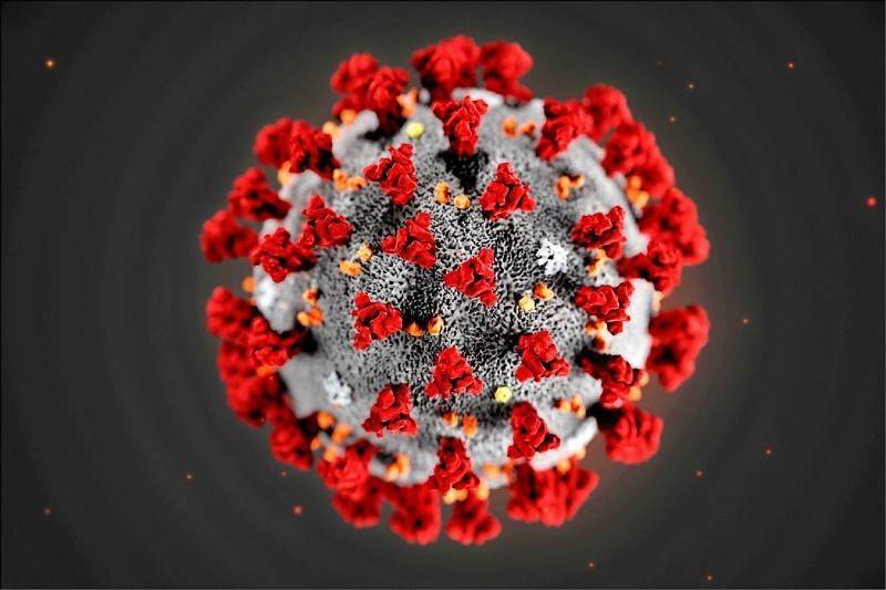 最新一项研究表明，病毒当前正在演化，使其更容易在空气中传播，此为病毒结构型态图。（路透）(photo:LTN)