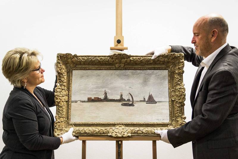 阿姆斯特丹赞瑟斯博物馆週日发生一起抢案，2名歹徒开枪企图抢走价值140万美元的莫内名画。（欧新社）(photo:LTN)
