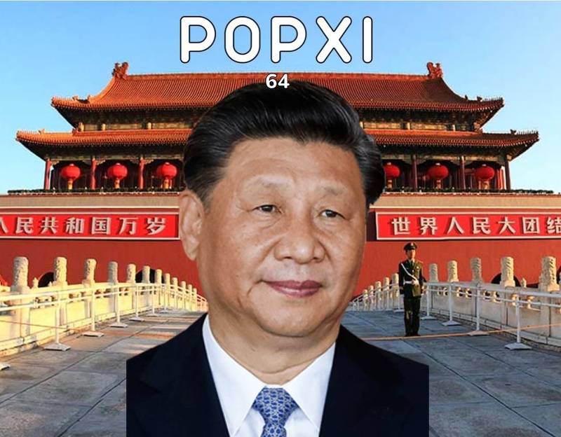 「Pop Xi」要點擊的對象是中國領導人習近平，讓台灣網友爆笑不已。（翻攝「Pop Xi」）