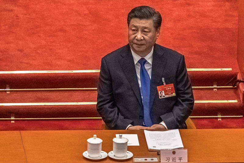 中国国家主席习近平是此次民调中负面声望最高者。（欧新社）(photo:LTN)