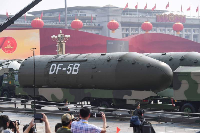 美军将领示警，中国的核武威胁程度将超越俄国。（法新社）(photo:LTN)