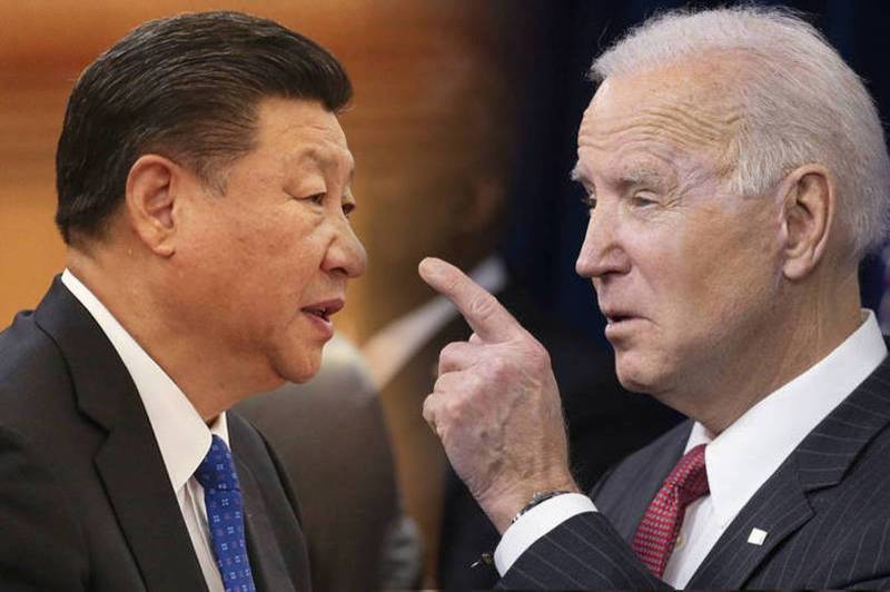 中国官媒转发网路文章，疑为对美叫战文。图中共领导人习近平（左）与美国总统拜登（右）。（图右彭博、图左美联社，本报合成）(photo:LTN)