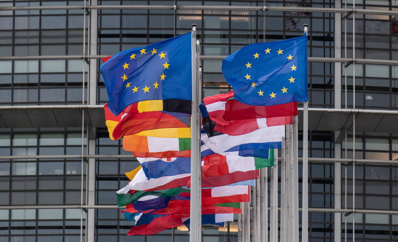 歐洲議會外交委員會1日壓倒性通過「歐盟–台灣政治關係與合作」報告草案及修正案。（歐新社資料照）
