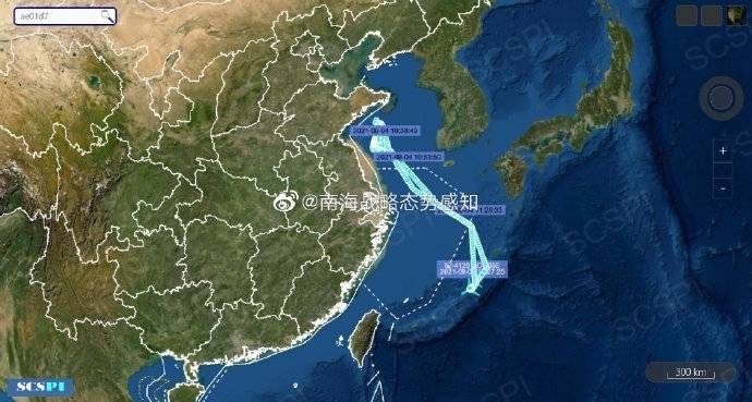 美军RC-135S侦察机4日对中国华东沿海地区开展侦察，一度距离中国领海不37公里。（取自SCSPI微博）(photo:LTN)