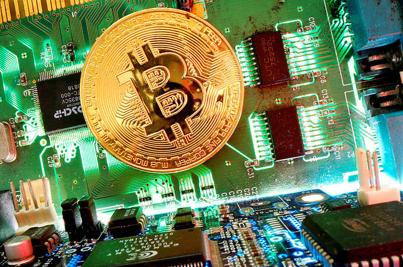 A representation of cryptocurrency Bitcoin is seen in this illustration.
Photo: Reuters