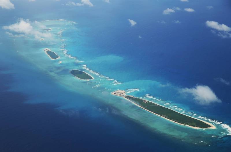 中国近年在南海填海造岛、兴建军事基地，并多次主张拥有南海诸岛主权。图为西沙群岛。（法新社档案照）(photo:LTN)
