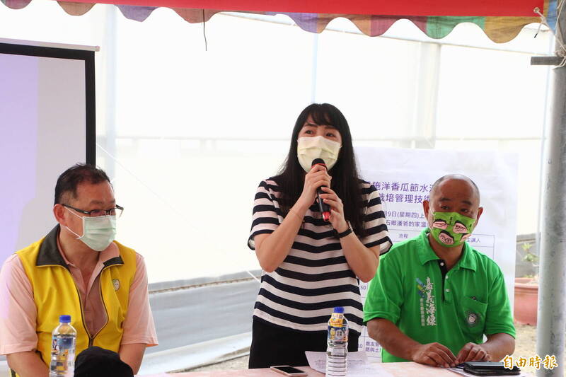 台南區農業改良場在在潘春木農園「潘爸的家」舉辦觀摩會。(記者林宜樟攝) 台南區農業改良場在在潘春木農園「潘爸的家」舉辦觀摩會。(記者林宜樟攝)