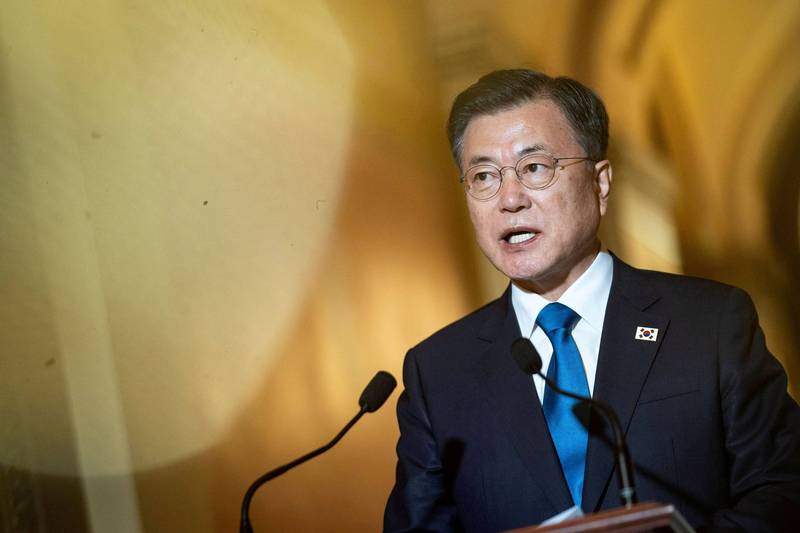 南韩总统文在寅将于19至23日访问美国纽约、檀香山。（路透）(photo:LTN)