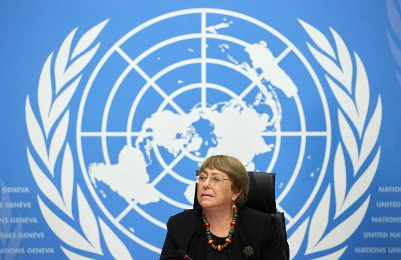 聯合國人權事務高級專員巴舍萊對於無法進入中國新疆獨立調查一事表示遺憾。（路透）