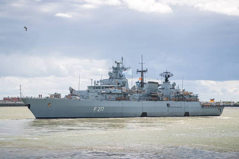 德国为海军巴伐利亚号（Bayern）巡防舰（见图）向中国政府申请入港许可，不过北京驳回了这项请求。(photo:LTN)