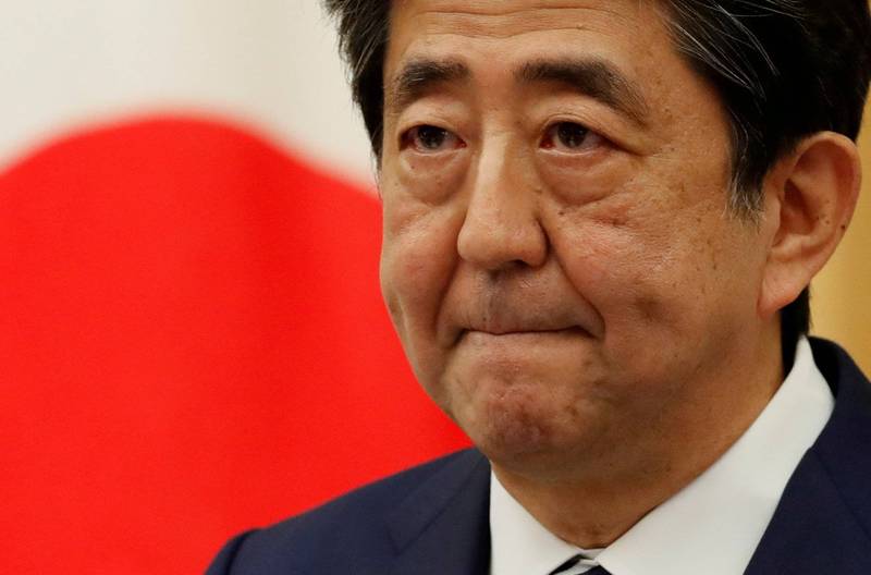 日本前首相安倍晉三在推特發文表示，總統蔡英文今天以民主進步黨主席身分與日本眾議員高市早苗視訊，守護自由與民主的2人舉行會談，世界注目。（路透）