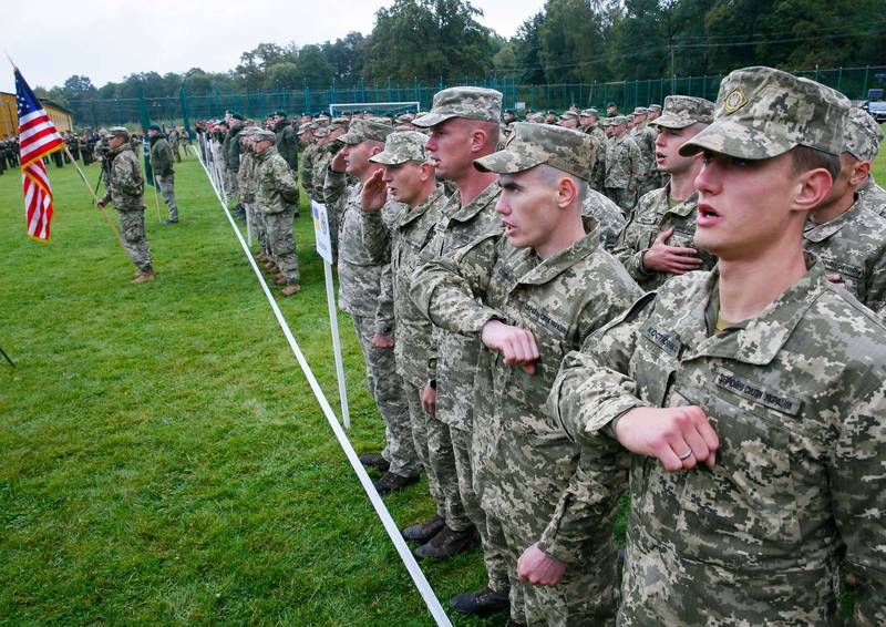 北约与乌克兰今日开始为期20天的「快速三叉戟」军事演习。（路透）(photo:LTN)