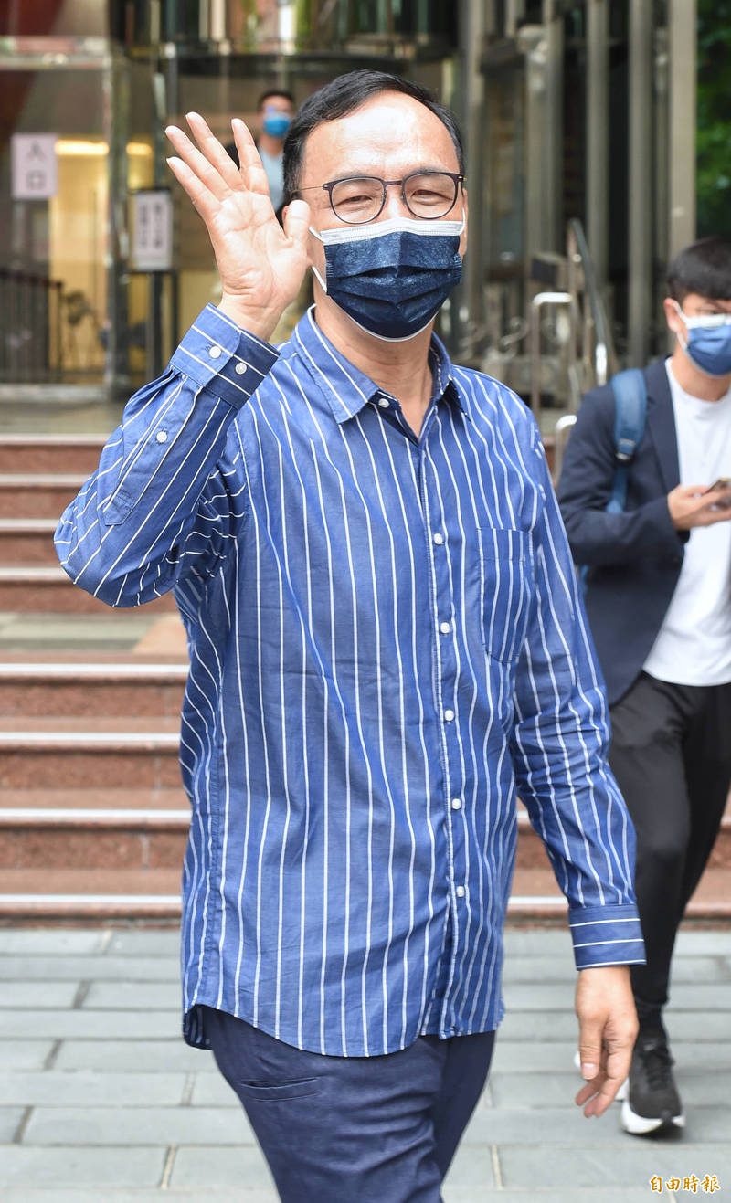 國民黨主席候選人朱立倫。 (記者劉信德攝) 國民黨主席候選人朱立倫。 (記者劉信德攝)