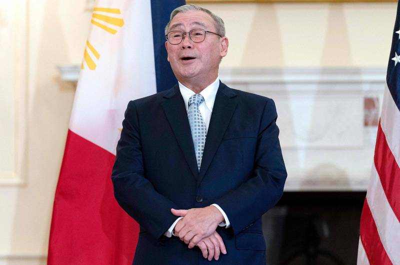 菲律賓外交部長陸辛指出，「AUKUS」聯盟成立後，應能恢復並保持南海區域平衡。（法新社）