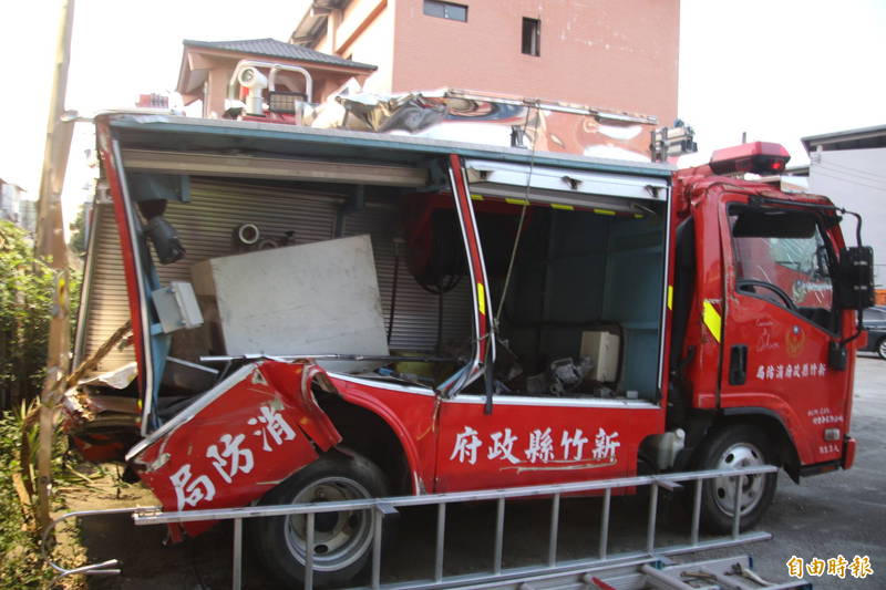 尖石近300萬價值消防車遭追撞受創法官認證只值28萬引譁然 社會 自由時報電子報