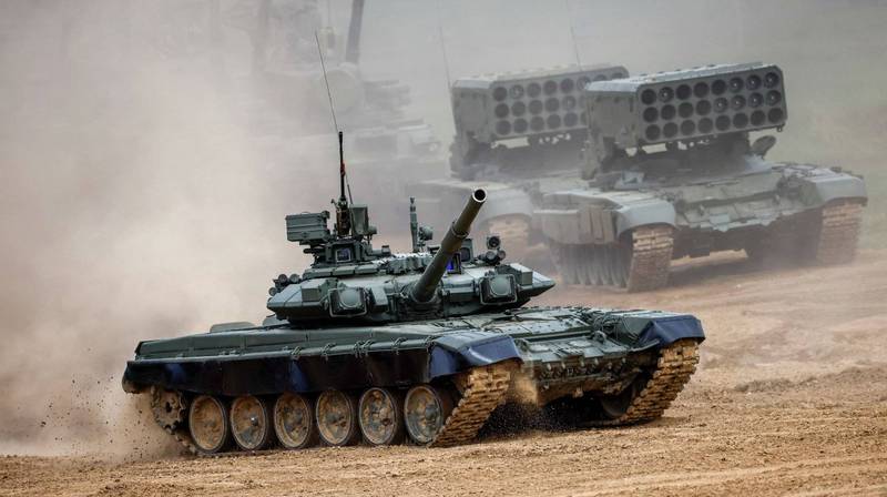 俄国国防人士透露，俄军装甲载具未来将能配备「变色迷彩」。图为俄罗斯T-80战车。（路透）(photo:LTN)