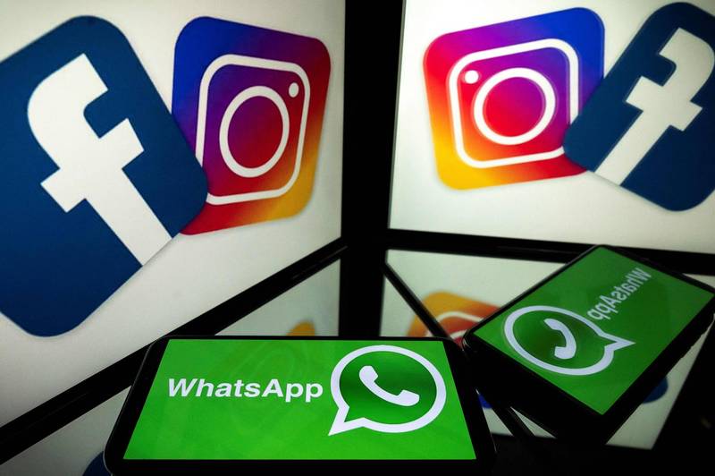 脸书、WhatsApp和Instagram在4日深夜发生大当机7小时后，9日凌晨又发生登入问题。（法新社）(photo:LTN)