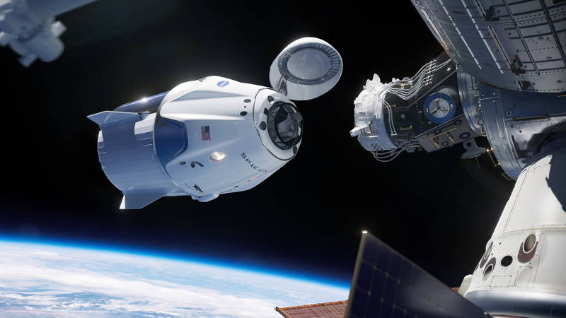 美国太空总署（NASA）专家表示，在失重的太空中，男性依旧可勃起，但女性在兴奋时用于润滑阴道的分泌物会流不出来。图为SpaceX飞龙号前往国际太空站对接画面。（欧新社档案照）(photo:LTN)
