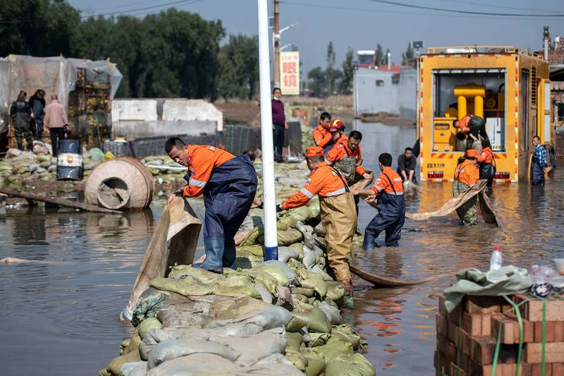 山西省财政厅宣布，已紧急核拨救灾资金，金额为人民币5000万元。（法新社）(photo:LTN)