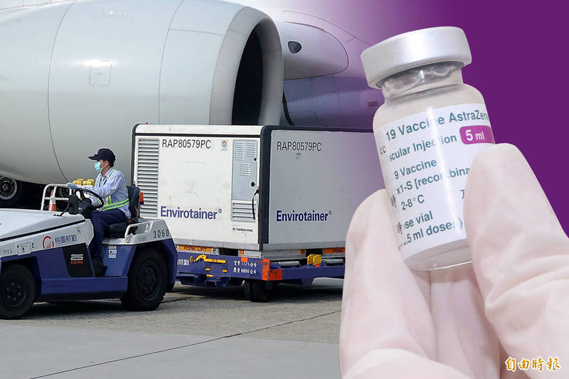 本報獨家掌握AZ疫苗已於今日中午12點由泰國曼谷起飛，預計下午3點40分運抵，共約136萬劑。（資料照，本報合成）