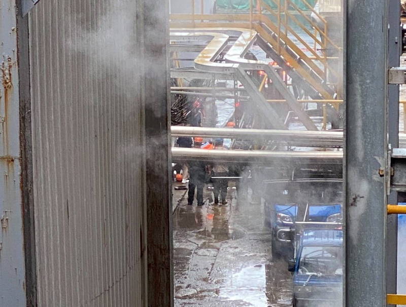 中華紙漿花蓮廠發生一起工安意外,承攬外包商于姓男子電銲突然觸電倒地不起送醫急救不治。(民眾提供) 中華紙漿花蓮廠發生一起工安意外,承攬外包商于姓男子電銲突然觸電倒地不起送醫急救不治。(民眾提供)
