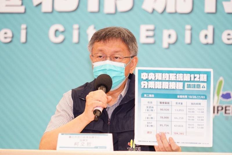 台北市長、台灣民眾黨主席柯文哲表示，需與美國有更多認識，待國際旅行解封後民眾黨立院黨團將訪美。（台北市政府提供）