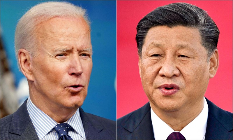消息人士透露，美國總統拜登（左）與中國國家主席習近平（右）的視訊高峰會，可能會在11月登場。（法新社）