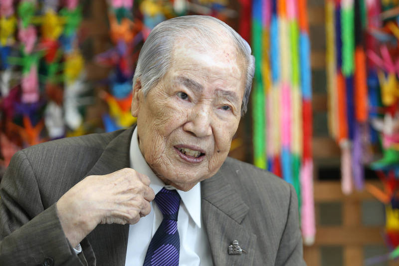 長年推動廢除核武的日本原爆受難者坪井直，本月24日逝世，享耆壽96歲。（彭博）