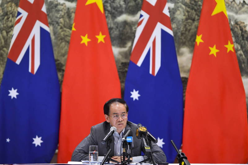 澳洲外交部长潘恩（Marise Payne）今（28）日证实，中国驻澳大使成竞业，将在这个任期后卸职，结束自2016年以来的驻澳外交工作。图为成竞业。（欧新社）(photo:LTN)