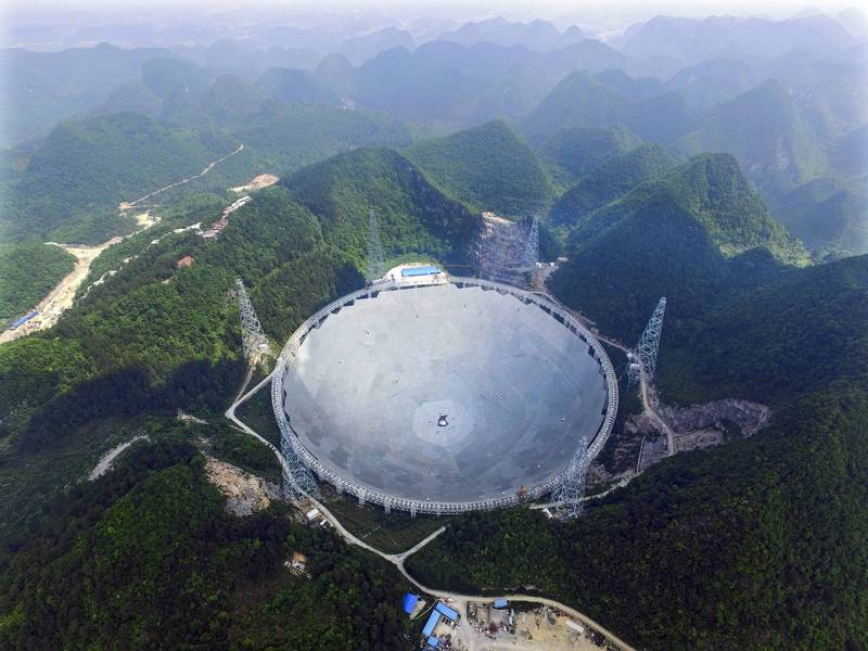 位于中国贵州的世界最大射电望远镜FAST。（欧新社）(photo:LTN)