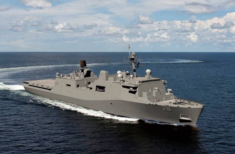 英格尔斯工业公司指出，美国「劳德岱堡号」第一轮海上测试已经完成。（图撷取自USS Fort Lauderdale LPD 28官方脸书）(photo:LTN)