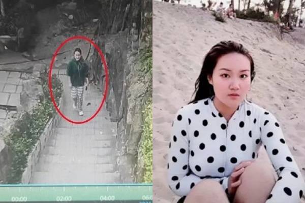中國湖北1名20歲朱姓女子於本月1日上山晨練，不料卻離奇失蹤。（圖擷取自微博）