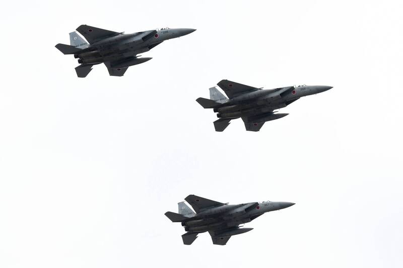 日本航空自卫队有意在沖绳扩增据点，避免机队过度集中单一机场，易被中国飞弹攻击。图为日本空自的F-15战机。（法新社档案照）(photo:LTN)