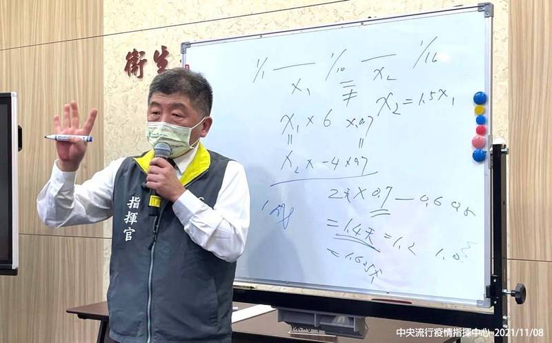 指揮官陳時中在疫情記者會上認為，「10＋4」方案讓業者在過年前可多做一輪，且熱門時段還可以多提供將近1萬間房，對旅館收入、提供房間數都有助益。（指揮中心提供）