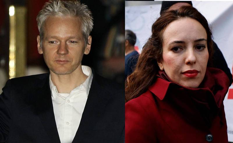 英国监狱开绿灯，「维基解密」创办人阿山吉（Julian Assange，左）将如愿在狱中与未婚妻莫里斯（Stella Moris，右）完婚。（美联社、法新社，本报合成）(photo:LTN)