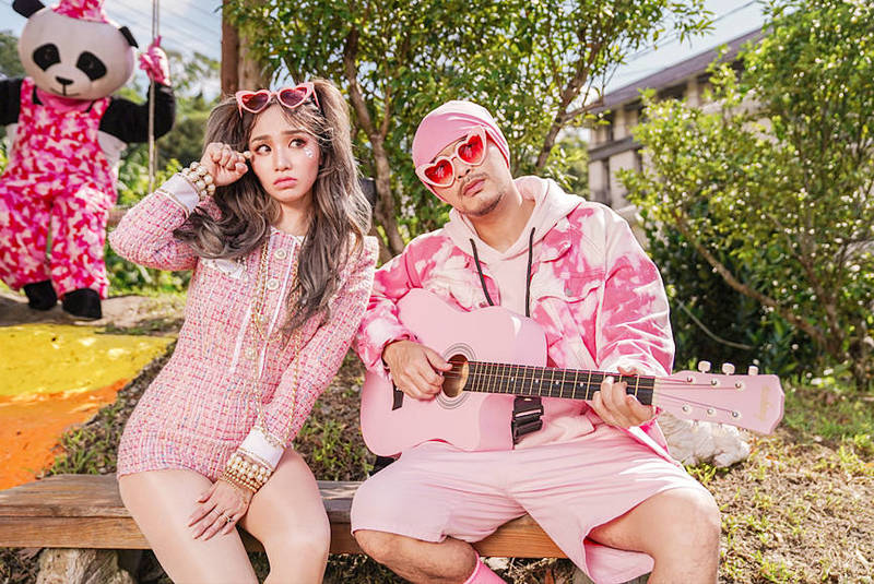 Australian singer Kimberley Chen, left, and Malaysian rapper Namewee appear in the music video for the song Fragile.
Photo courtesy of Asian Tone Cultural and Creative Industry via CNA