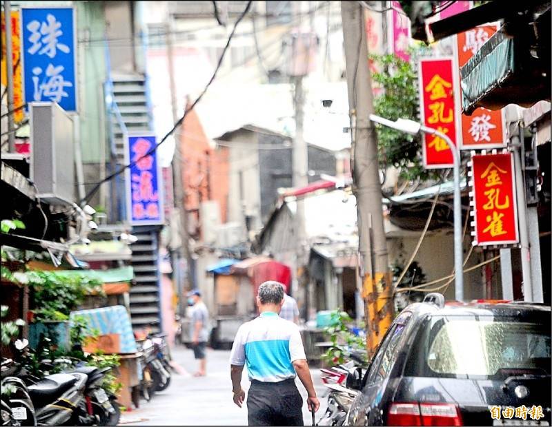 台北市萬華茶室恢復營業。（資料照，記者王藝菘攝）