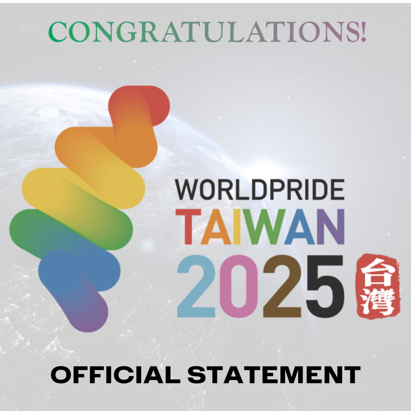 國際同志遊行組織聯盟官方發布最新聲明，宣布2025世界同志遊行在「台灣高雄」舉辦。（圖翻攝自InterPride臉書）