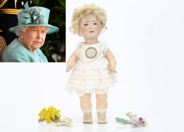 一個曾被英國皇室嫌棄「太胖」的稀有伊莉莎白「公主」娃娃，下週一（22）起即將在英國「特殊拍賣行」（Special Auction Services，SAS）上拍賣。（圖取自SAS官網、法新社，本報合成）