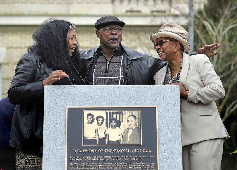 4名非裔男子的后代对于家族重获清白激动不已。（美联社）(photo:LTN)