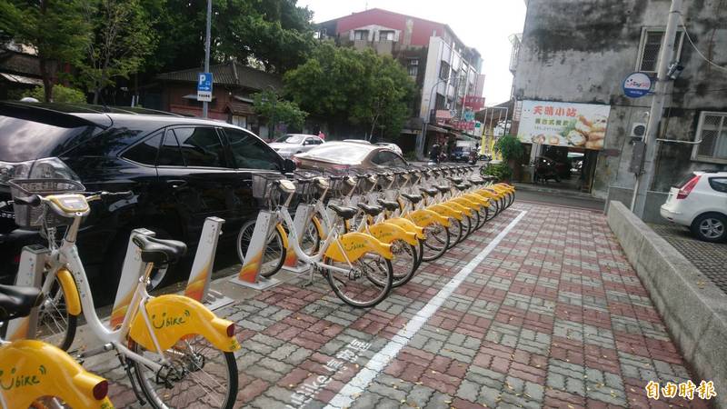 台中公共自行車iBike前30分鐘免費，明年編1億補助。（記者蘇金鳳攝）