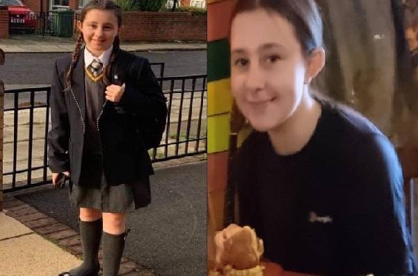 英國利物浦有名12歲女孩懷特（Ava White）25日在布置完聖誕裝飾後，與4名13歲至15歲青年發生口角，結果被少年持刀刺死。（圖擷取自推特@ShaneMeneer）