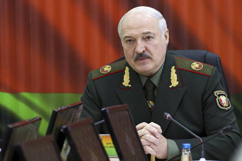 卢卡申科表示，若俄国边境发生冲突，白俄罗斯不会袖手旁观。（美联社）(photo:LTN)