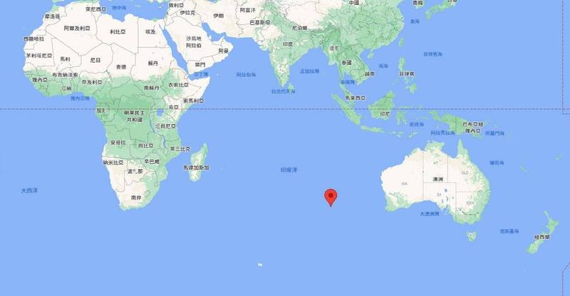 英国飞航工程师戈佛德（Richard Godfrey）指出，他使用了一种追踪系统发现飞机最后下落，MH370目前就在南印度洋底部，座标33.177°S 95.300°E 的位置。（撷取自Google地图）(photo:LTN)